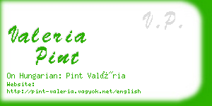 valeria pint business card